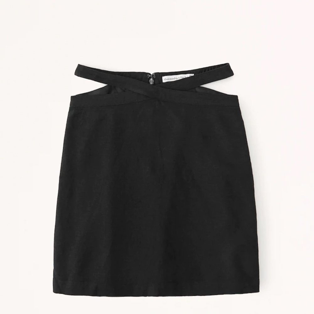 Abercrombie Linen Strappy Waist Skirt
